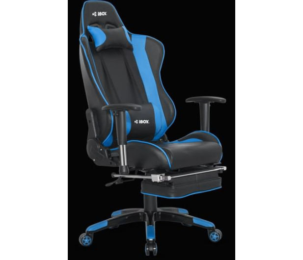 iBOX Fotel gamingowy IBOX Aurora GT1 Gaming Czarno-niebieski GT1C - 1380196 - zdjęcie 4